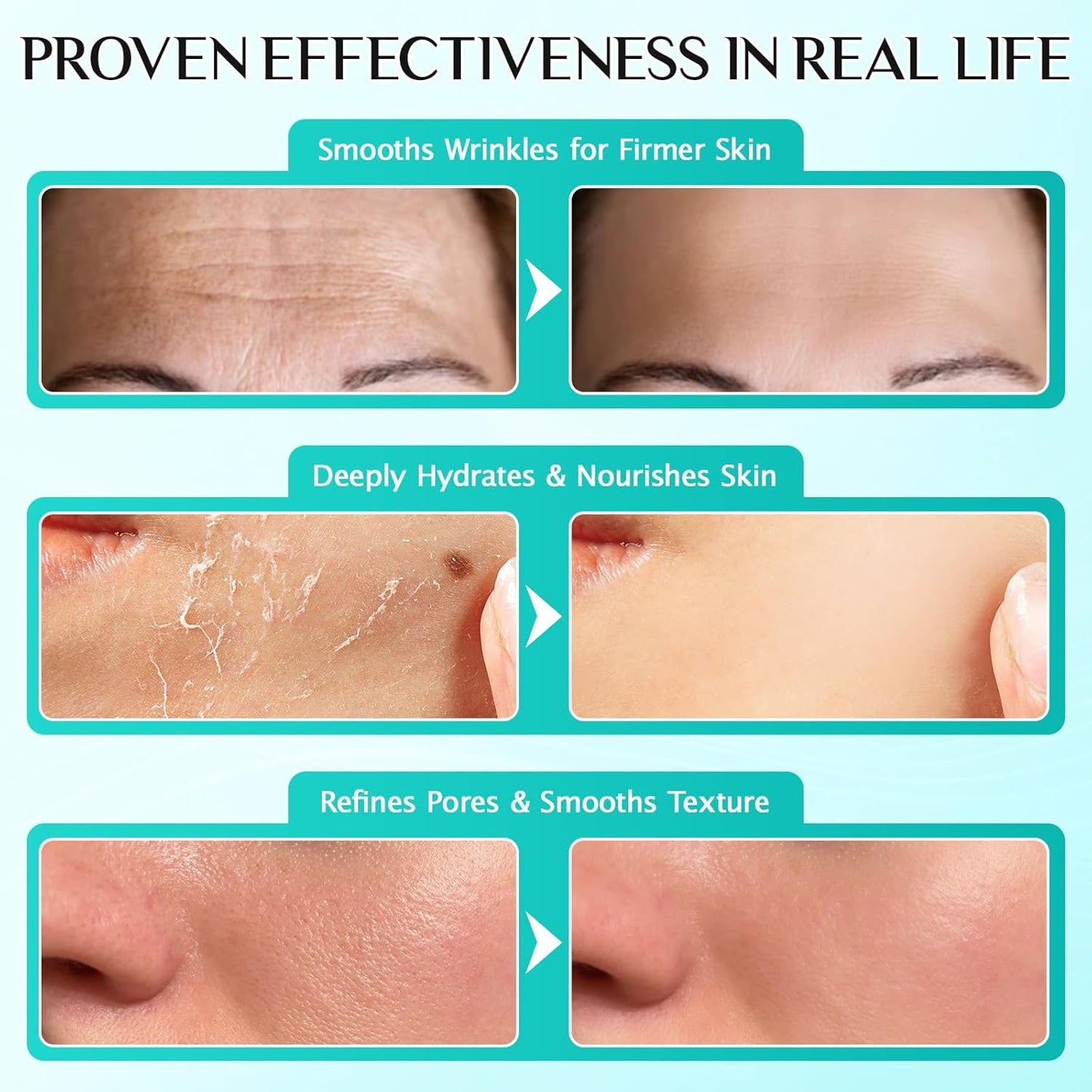 3% Hyaluronic Acid Serum for Face,Ultra-Hydrating Hyaluronic Acid Serum Tube Smooth Skin Deep Moisturizing Facial Serum for Anti-Aging with 30 Pcs Single-Use Vials Design