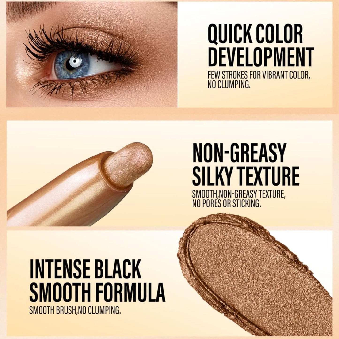 Jolilab Eyeshadow Stick Set, 2 Colors Matte Professional Bright-Colored Contouring and Highlight Stick, Cream Waterproof Long Lasting High Pigmented Eye Shadow. (2, 07+07 2pcs)