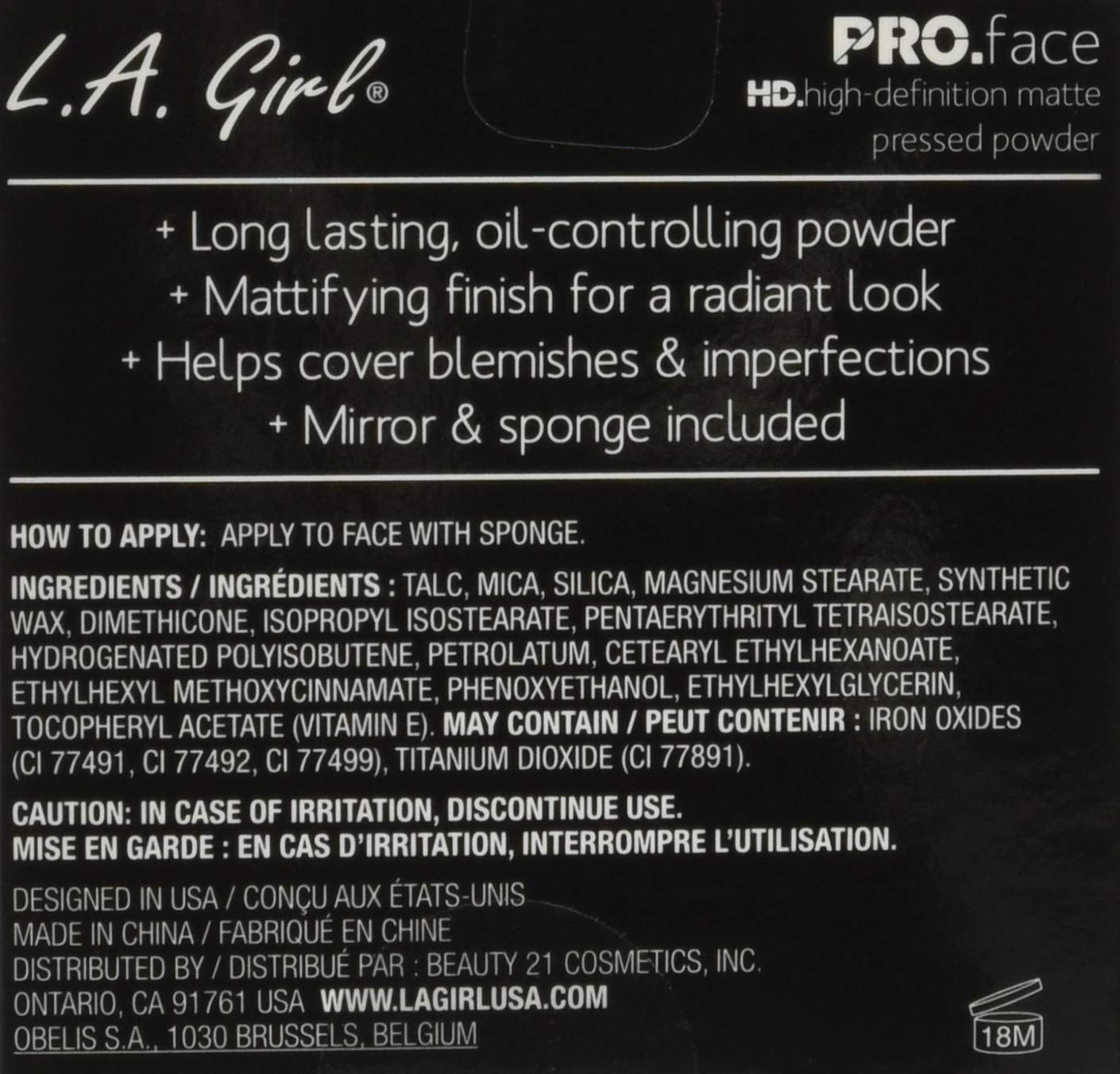 L.A. Girl Pro Face HD Matte Pressed Powder, Classic Tan, 0.25 Ounce (Pack of 3)
