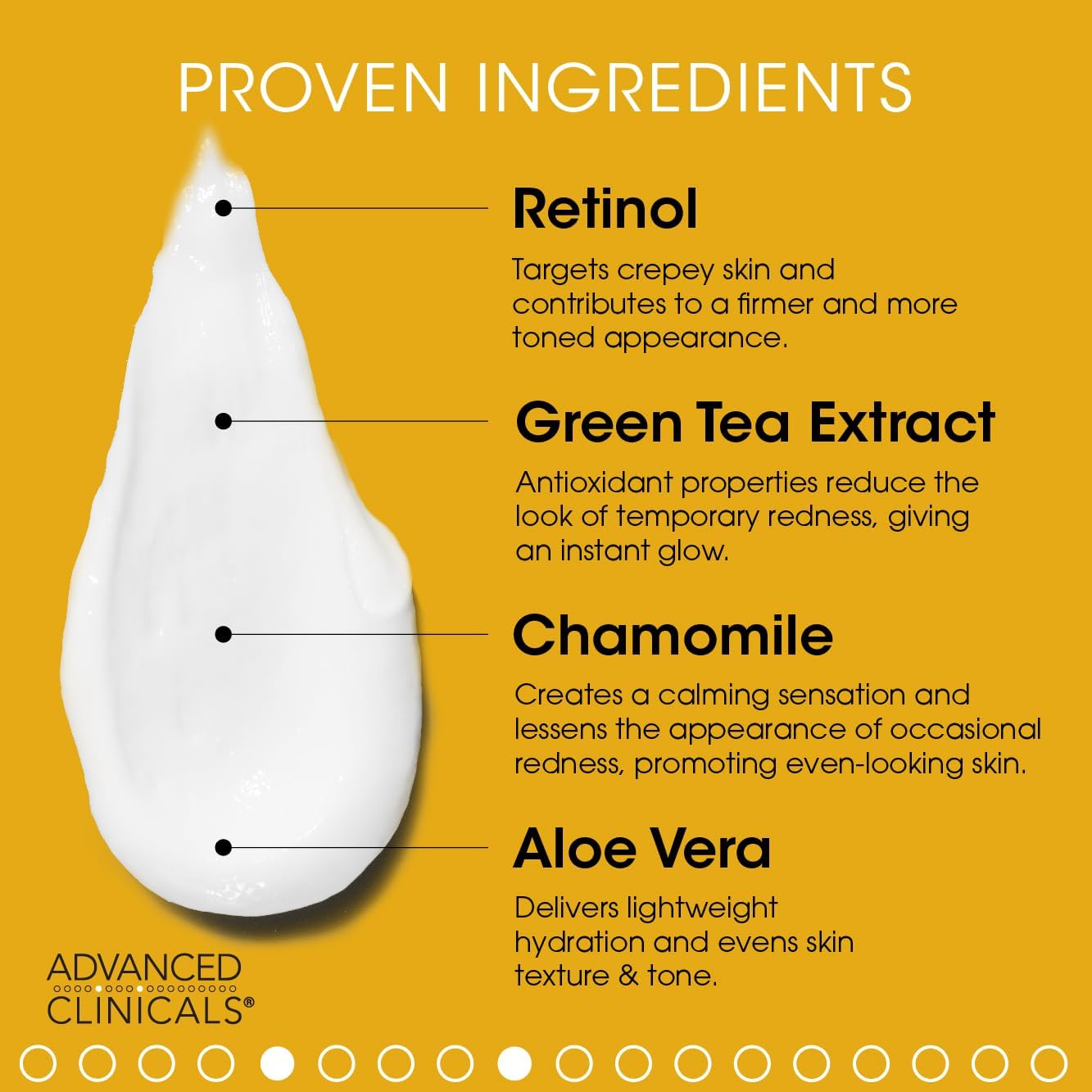 Advanced Clinicals Retinol Cream + Hyaluronic Acid Lotion Face & Body Skin Care. Anti Aging Dry Skin Rescue Creams Reduce Appearance Of Wrinkles, Fine Lines, & Sagging Skin, 16 Oz (Pack of 2)