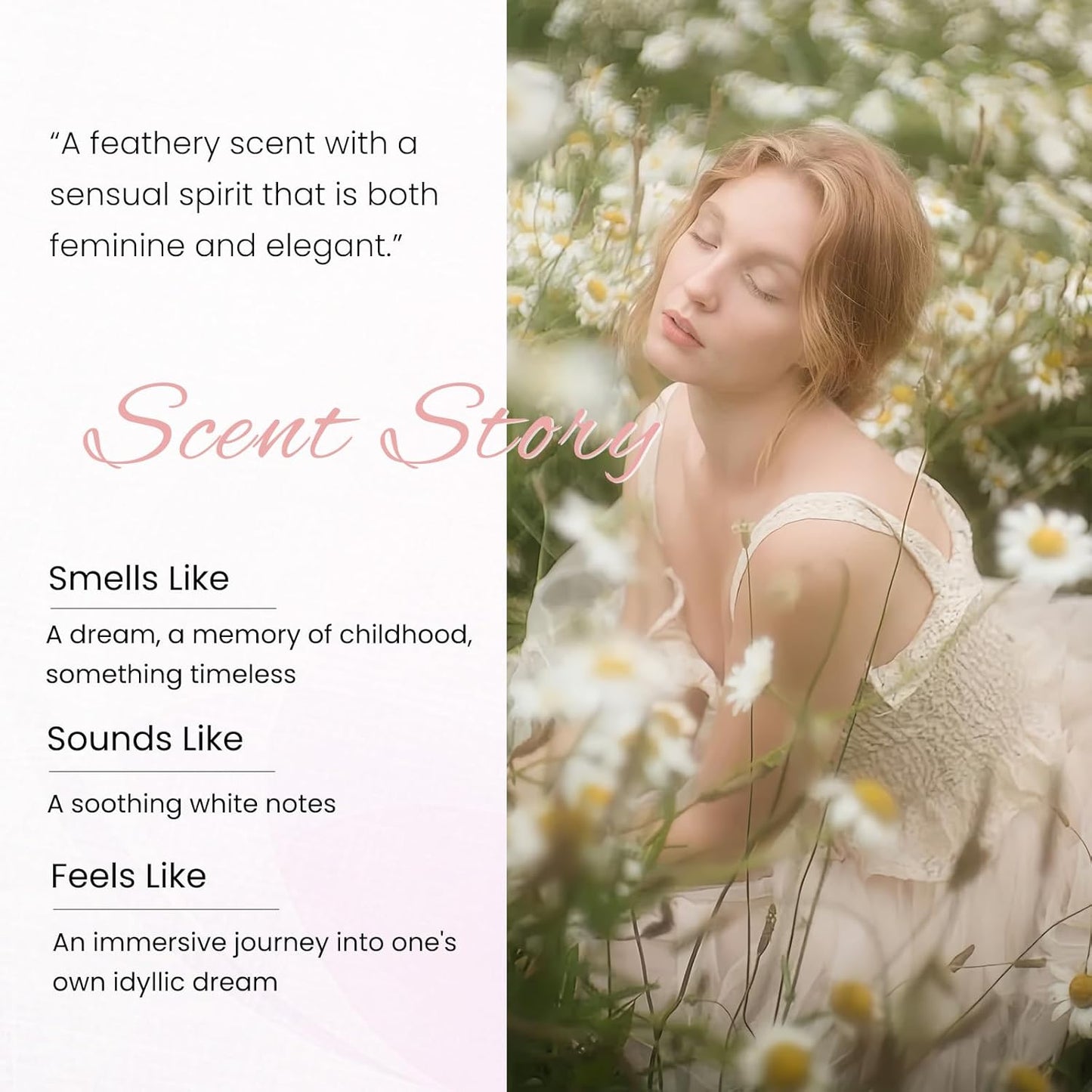 Hair Perfume for Women Long Lasting Pheromone, Hair Body Mist Spray Fragrance Essential Oil Odors Remove, Honey Infused Coconut Chamomile for Hydrating Shine, Alcohol Free, 50 ml