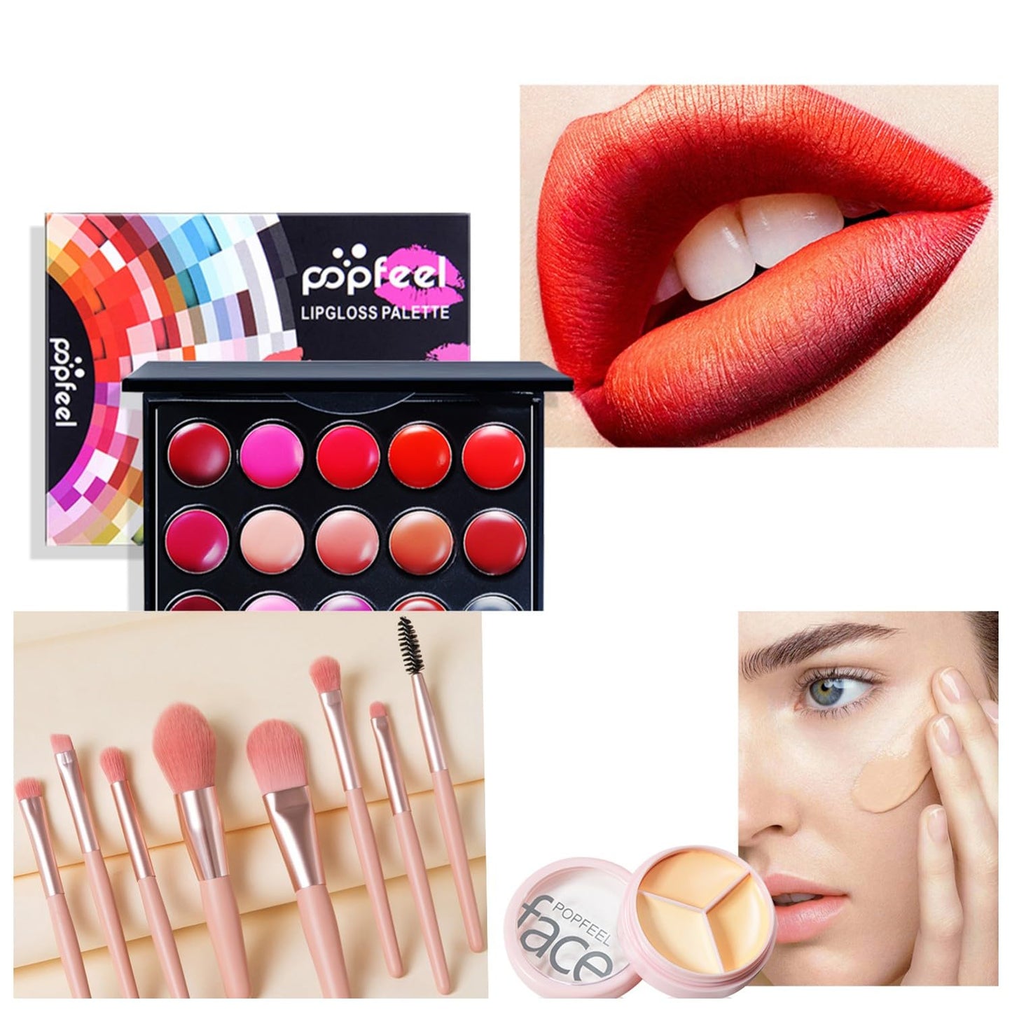 All In One Makeup Kit for Girls, Makeup Kit for Women Full Kit with Eye Shadow Palette, Makeup Brushes, Lipstick Palet, Eyebrow Pencil, Eyeliner, Concealer for Beginners and Professionals