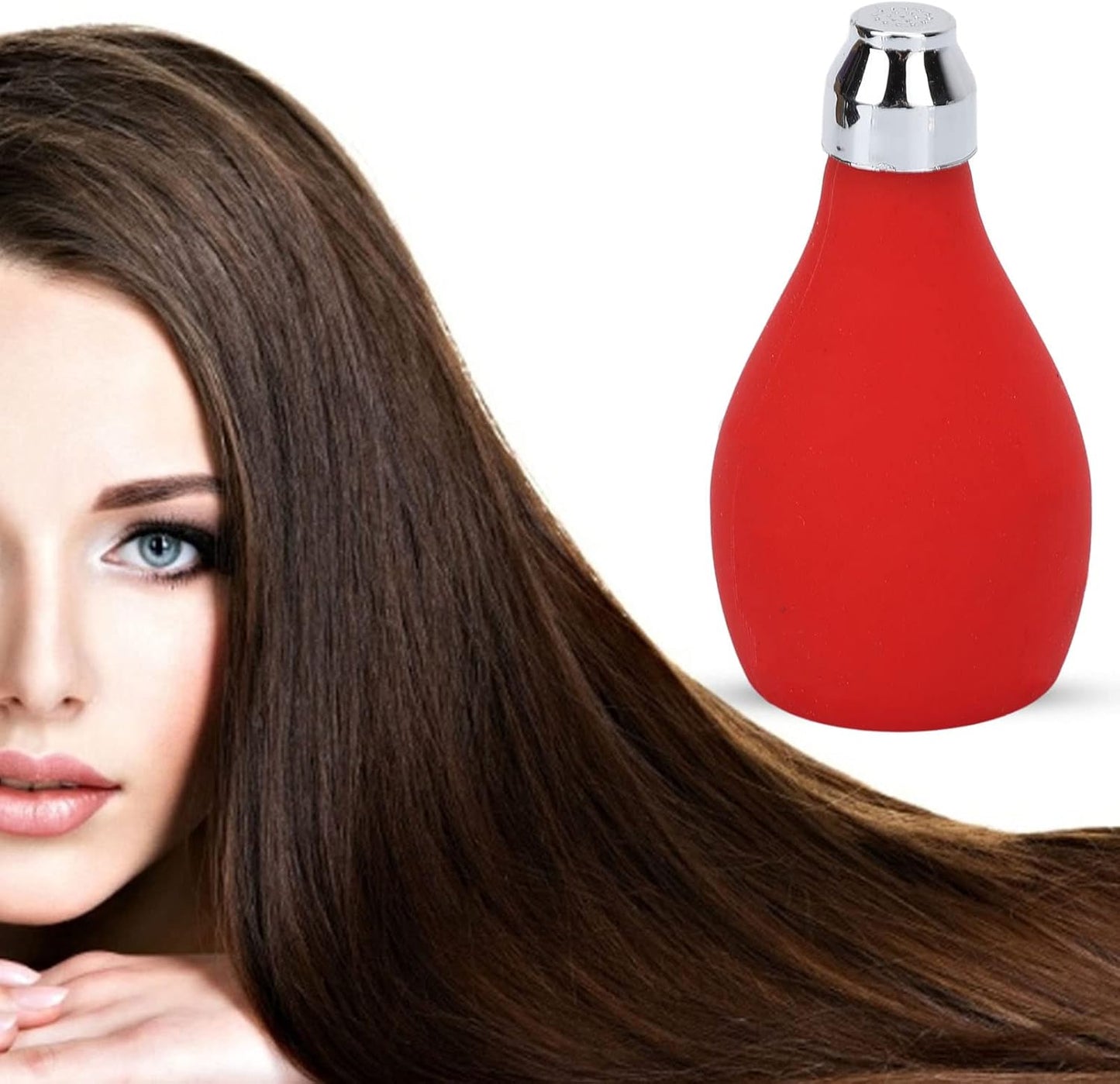 ZJchao Empty Spray Powder Bottle Hairdressing Spray Talcum Powder Prickly Heat Powder Silicone Squeeze Powder Bottle Red