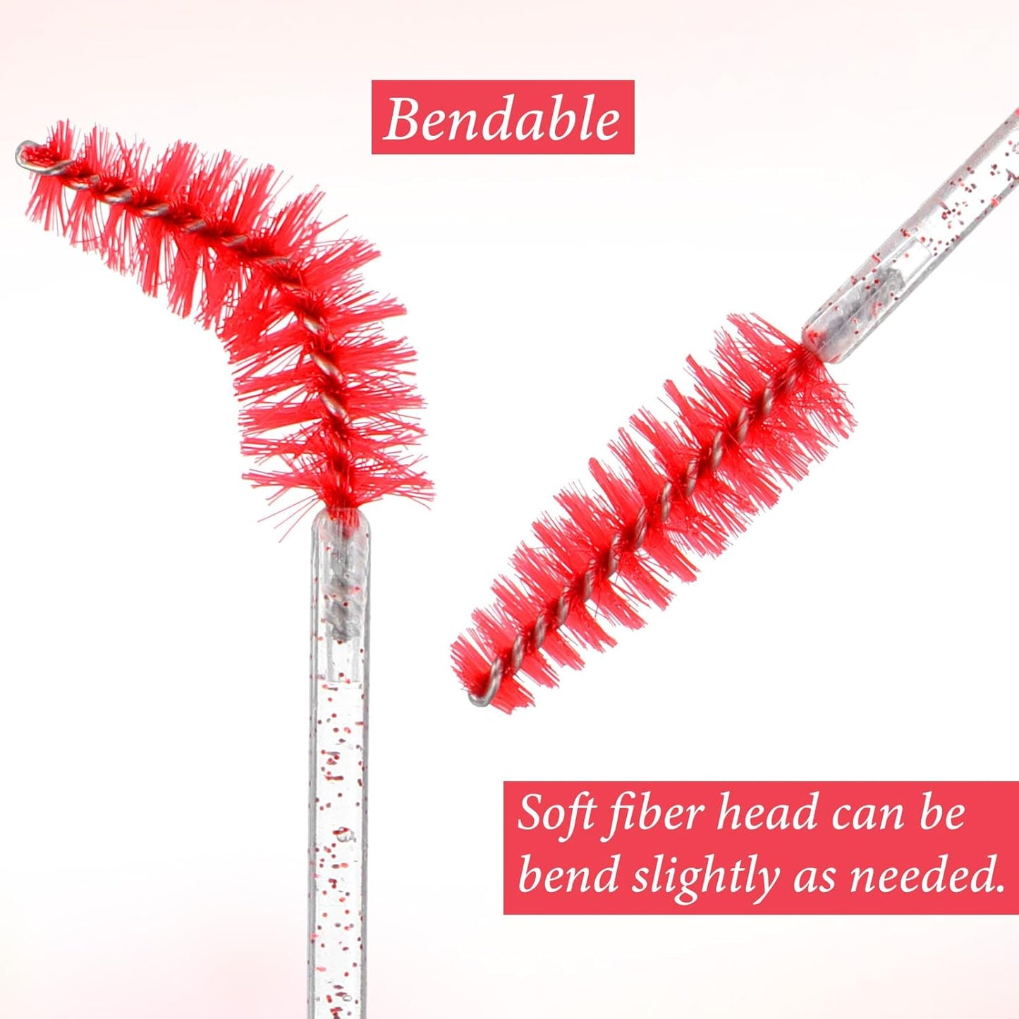 1000 Pcs Disposable Mascara Wands, Colorful Spoolies for Eyelash Extensions, Bulk Eyebrow Comb, Makeup Applicator Eyelash Wands for Eye Lash Extension, Eyebrow Comb, 3.9 x 0.2 x 0.3 Inch