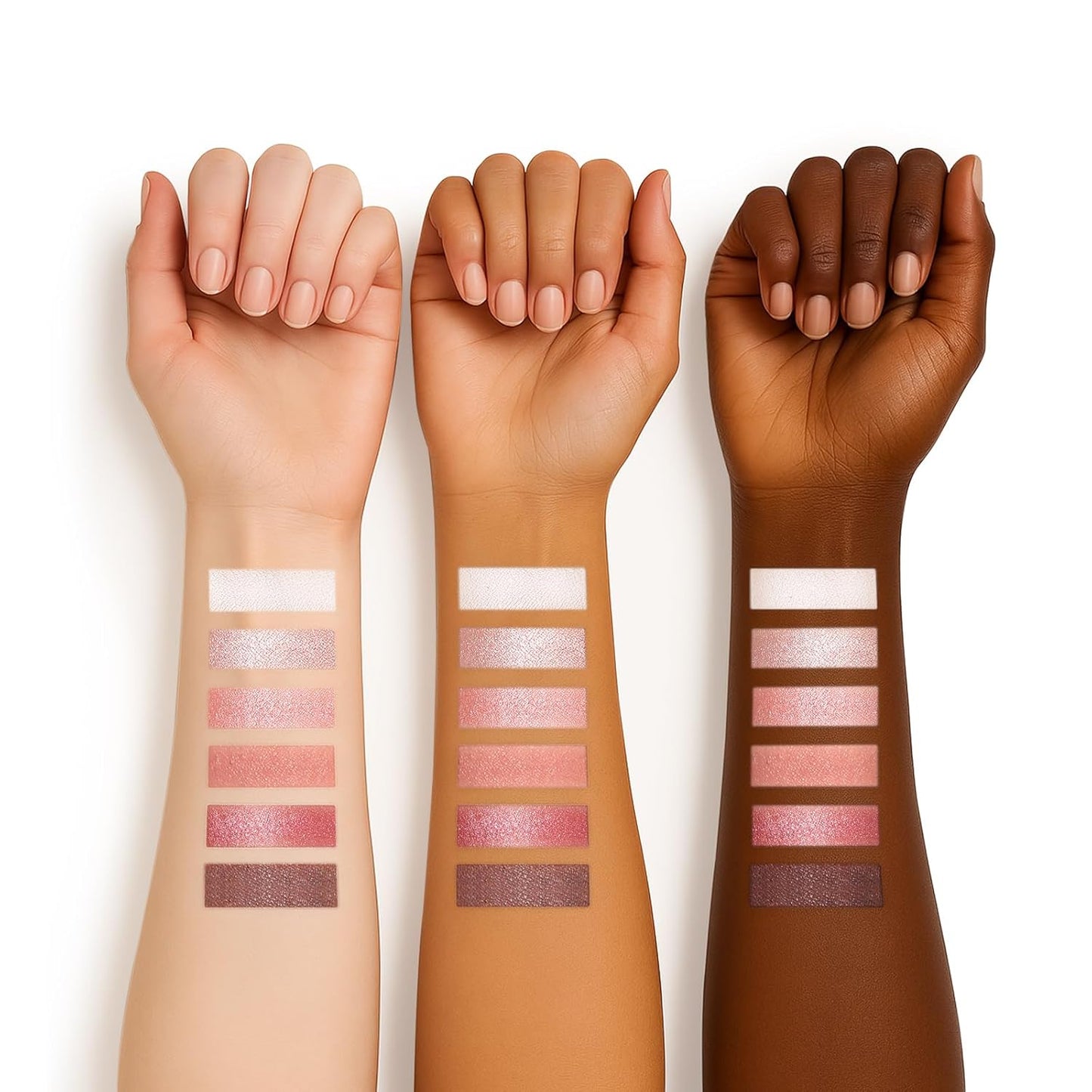 6 Colors Mini Eyeshadow Makeup Palette Blush-colored Neutral Tone Eye Shadow Matte & Shimmer Nude Make Up Pallet with Mirror Blendable Highly Pigmented Travel Size Gift Kit 03