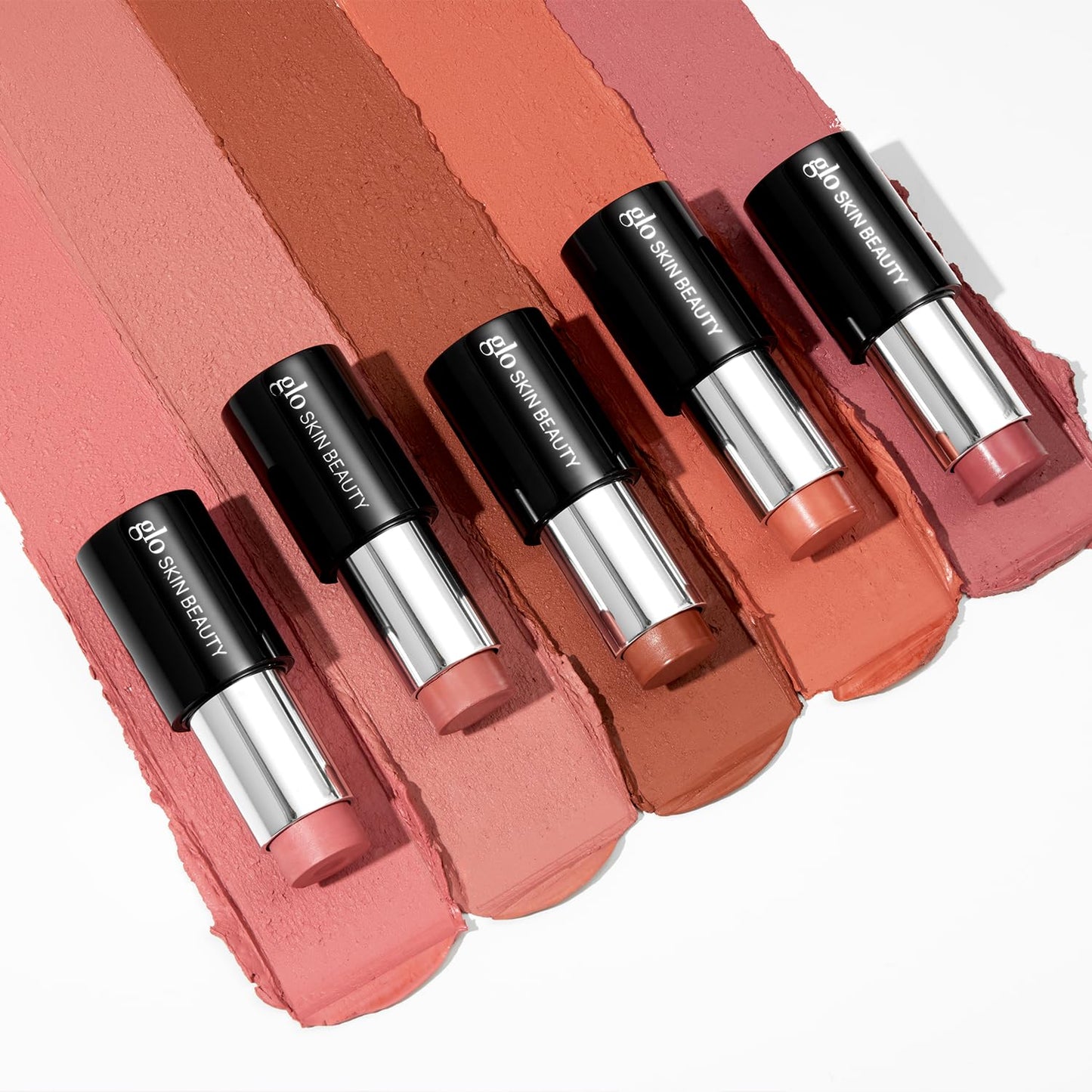 Glo Skin Beauty Cream Blush Stick (Hush) | 3-in-1 Multitasking Long-Wear Cheek, Lips + Lids Stick | Packed with Skincare Benefits