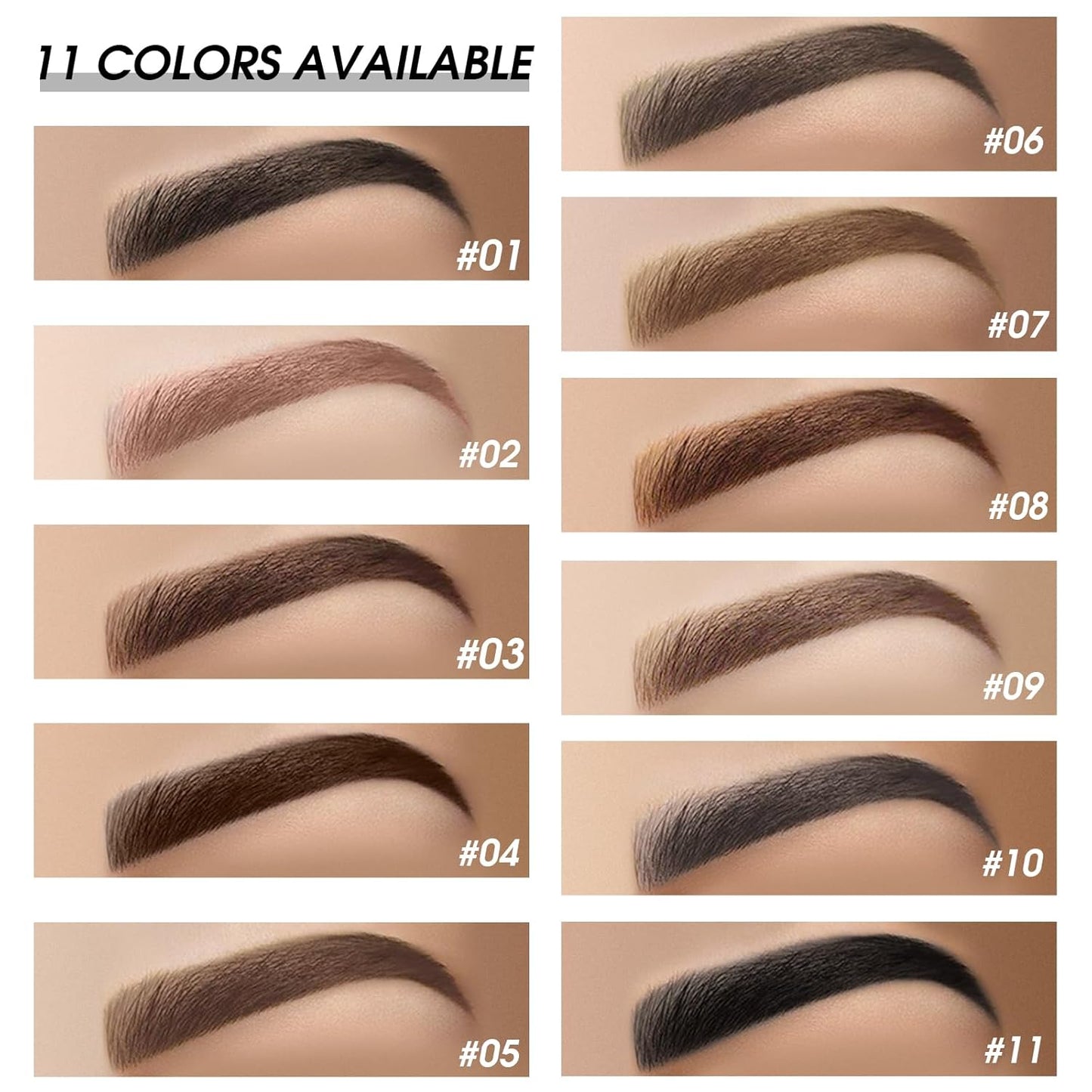 Eyebrow Pomade Kit with Dual-ended Eyebrow Brush, Water and Stain Resistant High Pigment Pomade, Corrects Brow Imperfections for Natural Long-lasting Brow Makeup (07# Taupe)