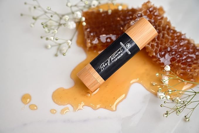 BEE NATURAL LIP BALM, made with Organic Beeswax, Shea butter & Coconut Oil, Ulta-Moisturizing, heals sore chapped lips.
