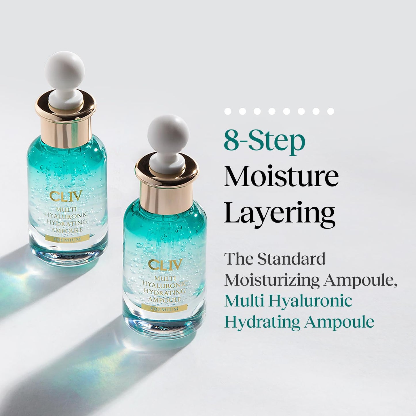 Multi Hyaluronic Hydrating Ampoule 30ml / 1.01 fl oz – Korean Skincare Nourishing Serum with 85% Hyaluronic Acid, 8-Layer Hydration Technology, Ceramides & Panthenol for Deep Moisture Care