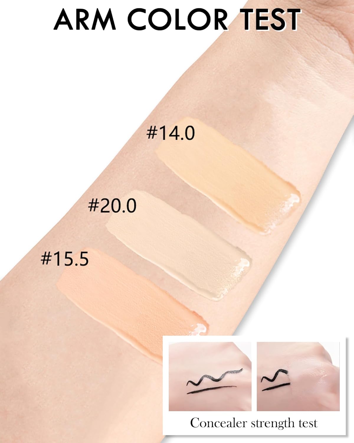 2 PCS Under Eye Concealer Full Coverage, Waterproof Color Correcting Concealer All Day Coverage Dark Circles, Puffiness, Redness, Lightweight Cream Foundation Brightener, Natural Matte Finish, Neutral
