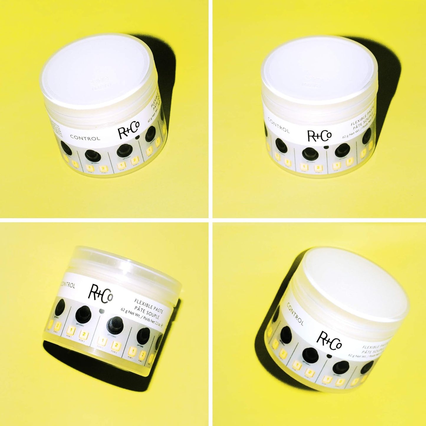 R+Co Control Flexible Paste | Strong Hold + Natural Finish| Vegan + Cruelty-Free | 2.2 Oz