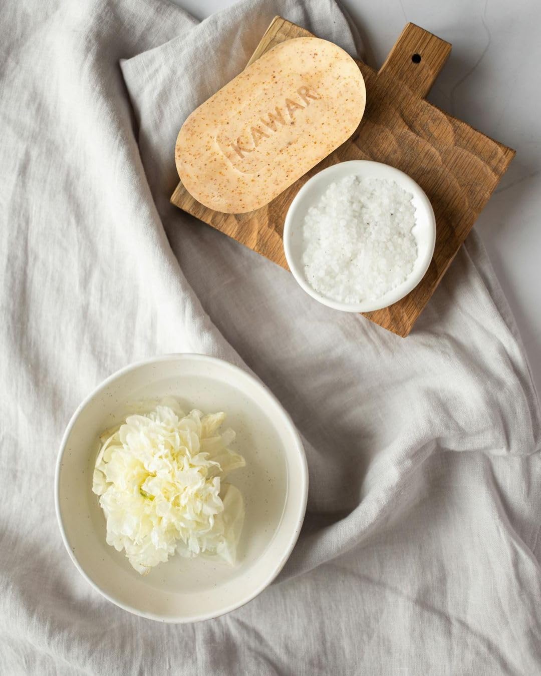 KAWAR Dead Sea Exfoliating Soap with Dead Sea Sand - Salicylic Acid, Magnesium Chloride, Shea Butter, Olive Oil & Tea Tree - Vegan Soap Bar for Men & Women, 4.2 oz (Pack of 2)