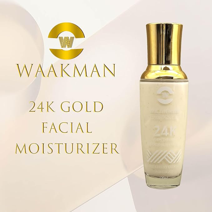 Luxury 24K Gold Moisturizing, Nourishing, Anti-Aging Moisturizer, Toner, Facial Cream & Serum Skincare Set