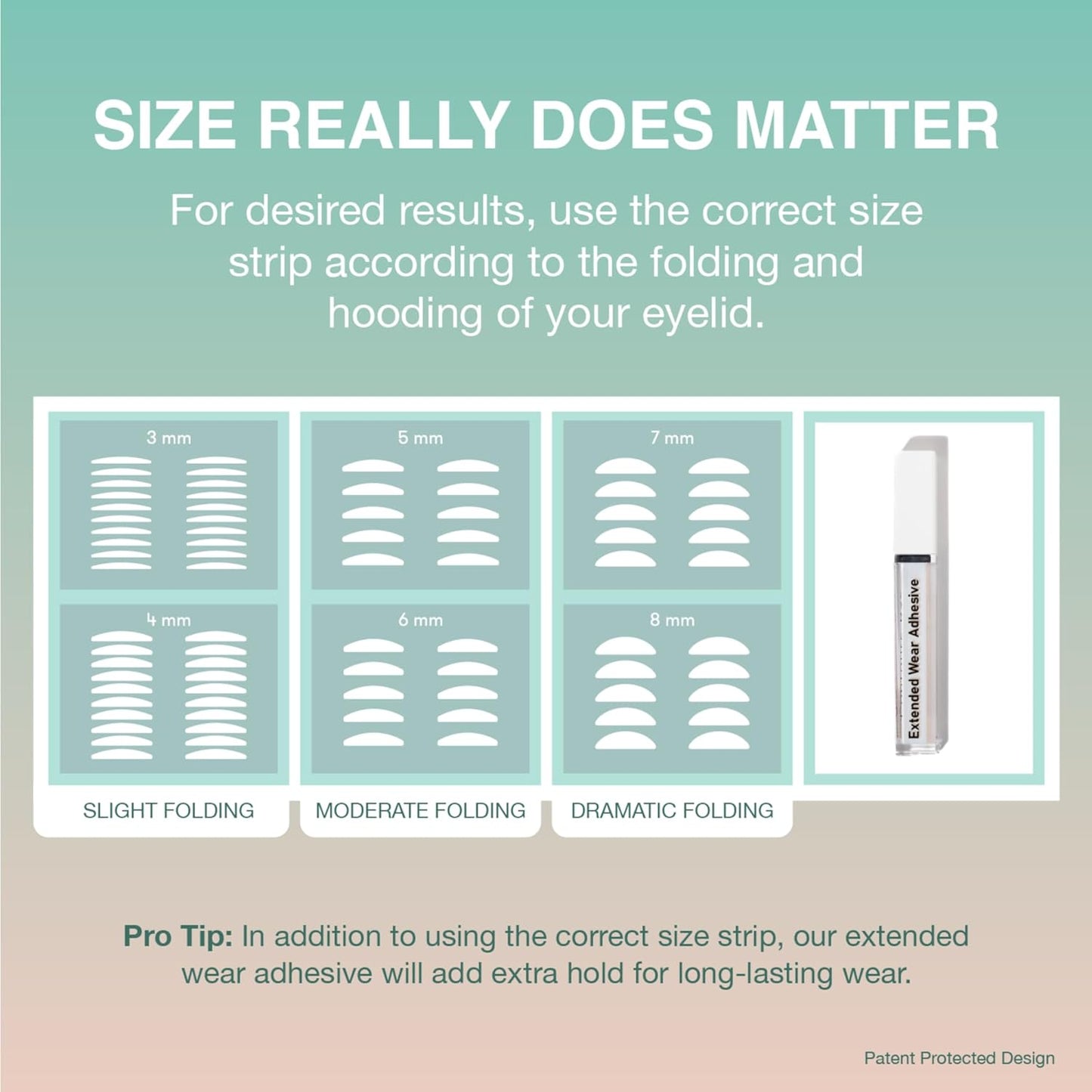 Contours Rx Lids By Design - Non-Surgical & Transparent Eyelid Lift Strips - For a More Youthful-Looking Appearance, Reshape and Define with Eyelid Tape for Hooded Eyes (7mm) 80ct