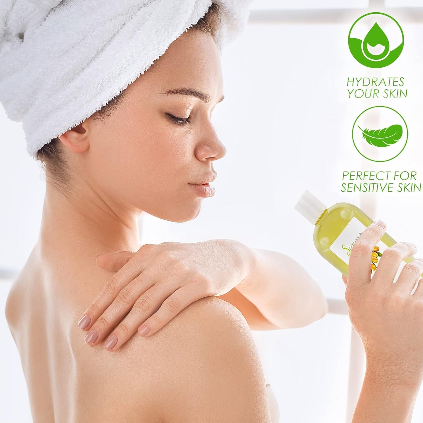 Soapeauty ARGAN OIL | 100% Natural & Pure | Cold Pressed & Deodorized | Carrier for Essential Oils, Face, Body and Skin Care, Hair Growth & Moisturizer | 8 fl oz