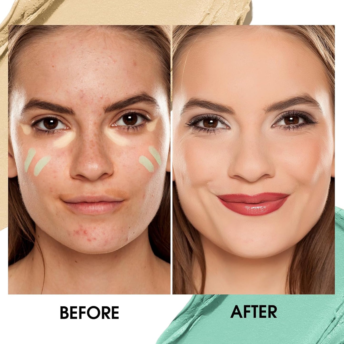 Contour Stick Corrects Skin Tone Bronzer Waterproof Sweat Resistant Concealer Creamy Concealer Light