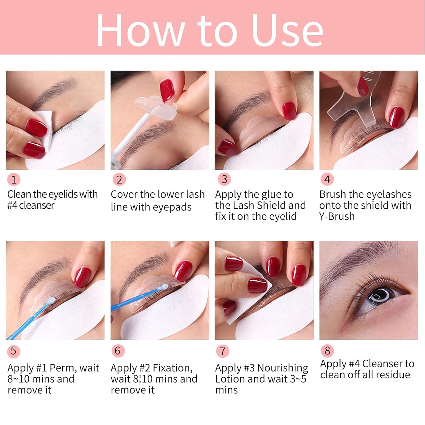 ICONSIGN 2025 Upgraded Lash Lift Kit, Professional Semi-Permanent Curling Eyelash Perm Kit Suitable for Salon & Home Use