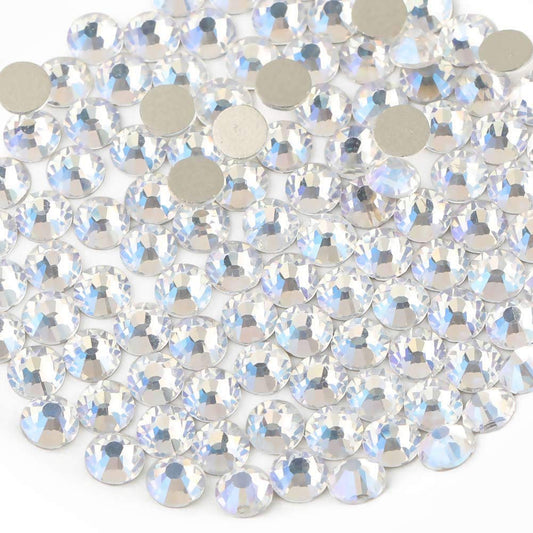 beadsland Flat Back Crystal Rhinestones Round Gems, Blue Moonlight (1.9-2.0mm) SS6/1440pcs