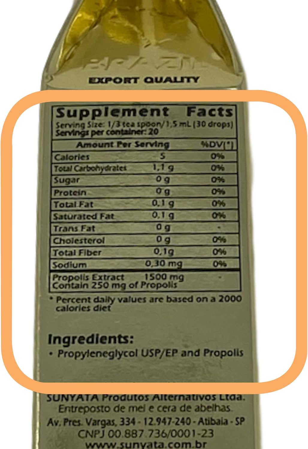 Brazilian Green Propolis Sunyata FDA Registered (3) Bundle 1 pack Bee Freshener (3)