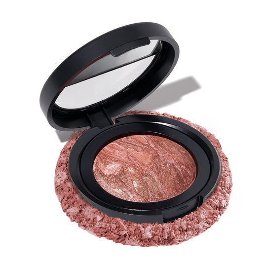 LAURA GELLER NEW YORK Baked Blush-n-Brighten Marbleized Blush - Sunswept - Creamy Lightweight - Satin Finish