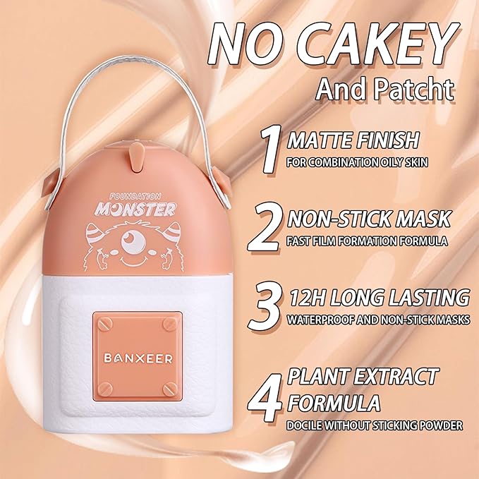 Concealer Moisturizing Gradient Foundation, Lightness Oil Control Long Lasting Waterproof Full Coverage Color Correcting Foundation