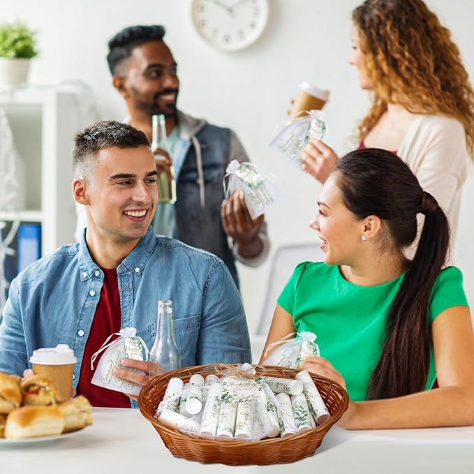 50 Set Employee Appreciation Gifts Bulk Baby Shower Favors Lip Balms Bulk Thank You Gifts Wedding Bridal Shower Bachelorette Gifts Prizes for Guests Women Teacher Coworker Nurse(Eucalyptus)