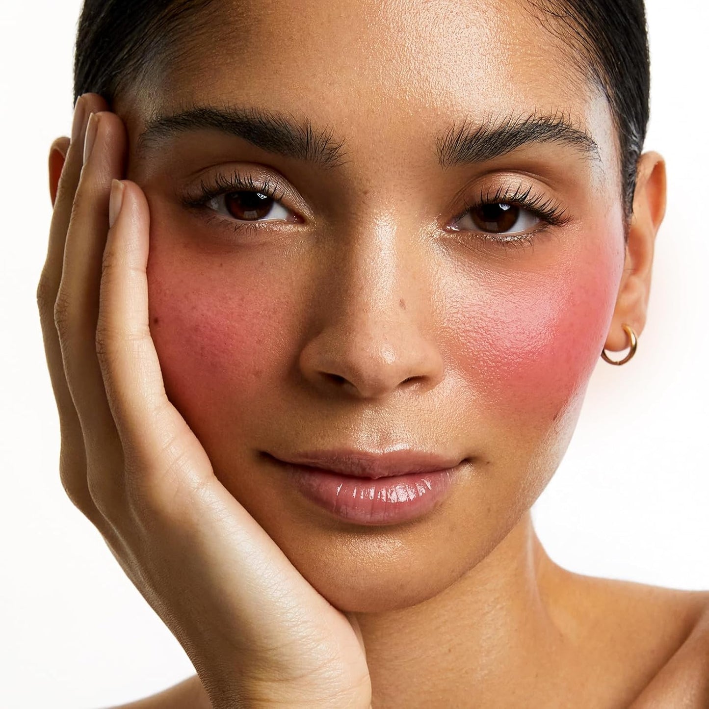 Boobeen Soft Blend Powder Blush for Cheeks, Buildable Color Matte Smooth Blush Palette Compact Blush Powder Makeup, Long-lasting Flush Color, with Mirror and Brush