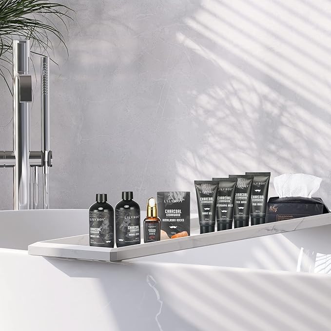 Fathers Day Bath Spa Gift Set Birthday Spa Gift Basket for Men Father's Day Luxury Bath and Body Gift Set for Men for Father 10 Pcs Spa Kit Gifts Set for Christmas Birthday Gift for men