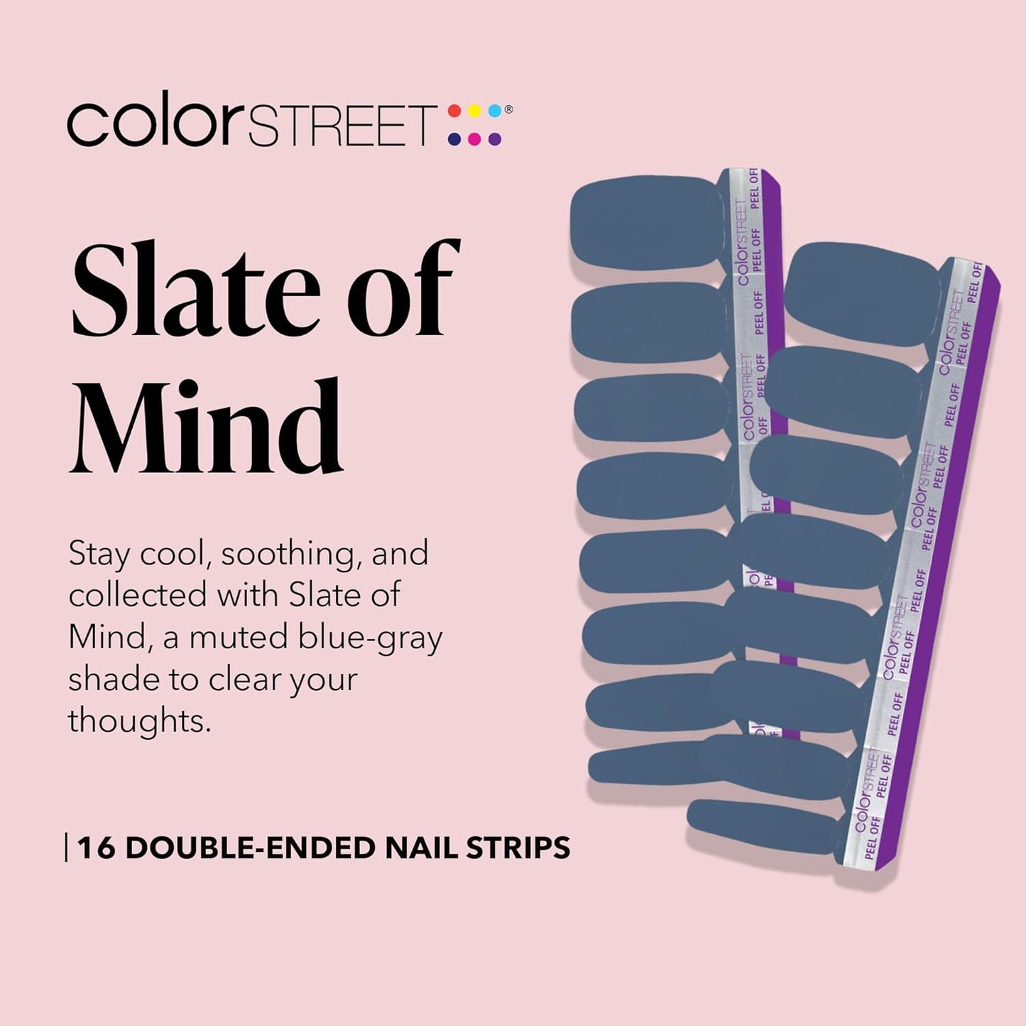 Color Street Slate of Mind Nail Strips