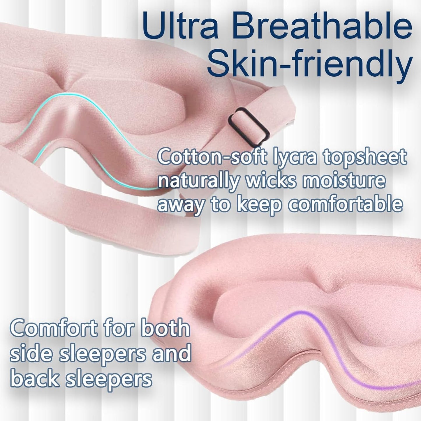 Eye Mask for Lash Extensions, Sleep Mask for Lash Extensions for Lashes Aftercare,Lash Extension Sleep Mask for Travel Yoga Nap, 3D Contoured Eye Mask