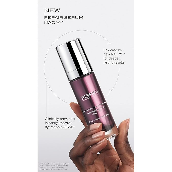 111Skin Repair Serum NAC Y2 | Reduces Redness & Fights Free Radicals| Reinforces Skin Barrier | Combats Early Signs of Aging (1 fl oz)
