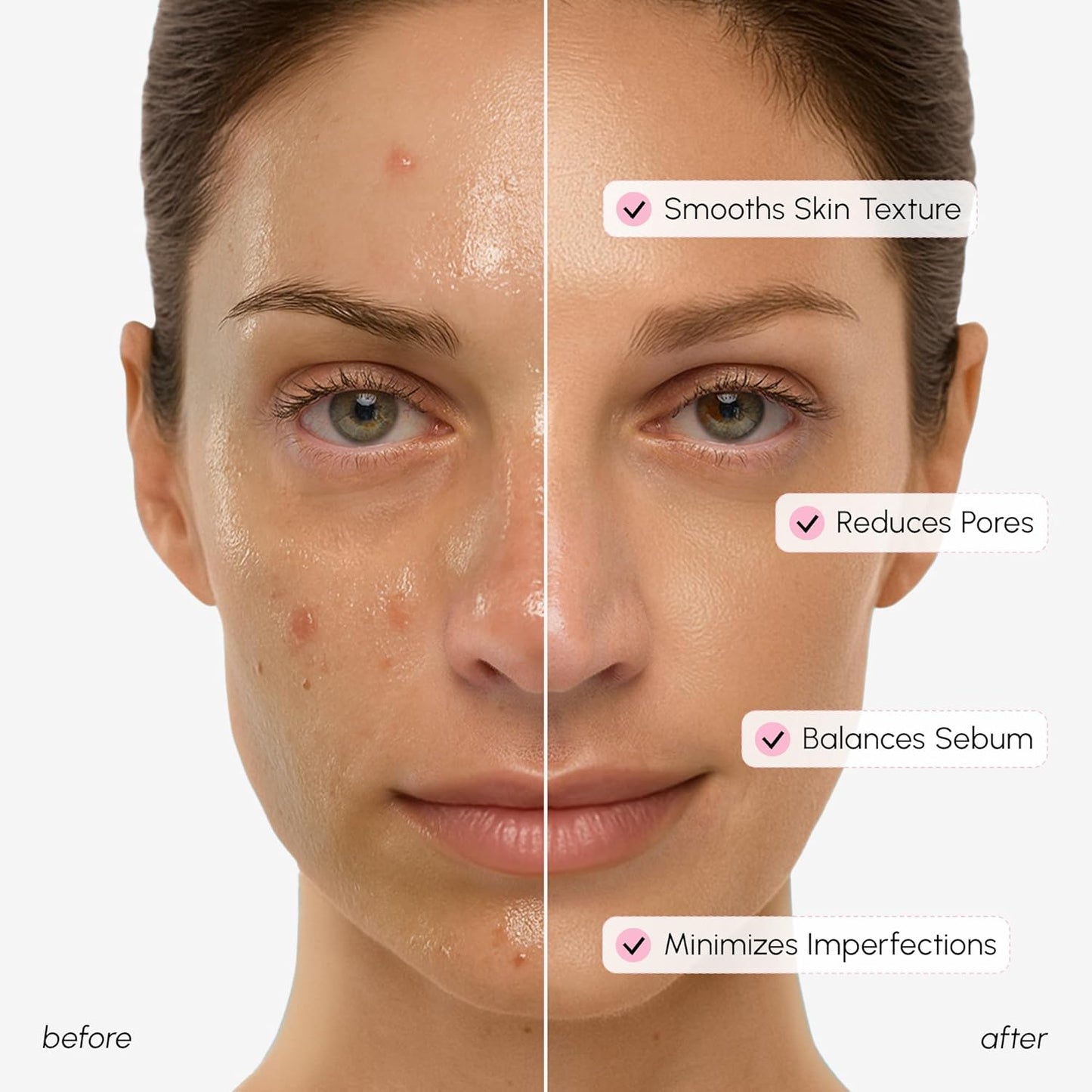 MAREE Pore Minimizer for Face Toner – Oil Control Facial Toner with Niacinamide, Witch Hazel & Marine Collagen – Gentle Exfoliating Face Toner for Women – Oily, Normal, Sensitive Skin – Tonico Facial