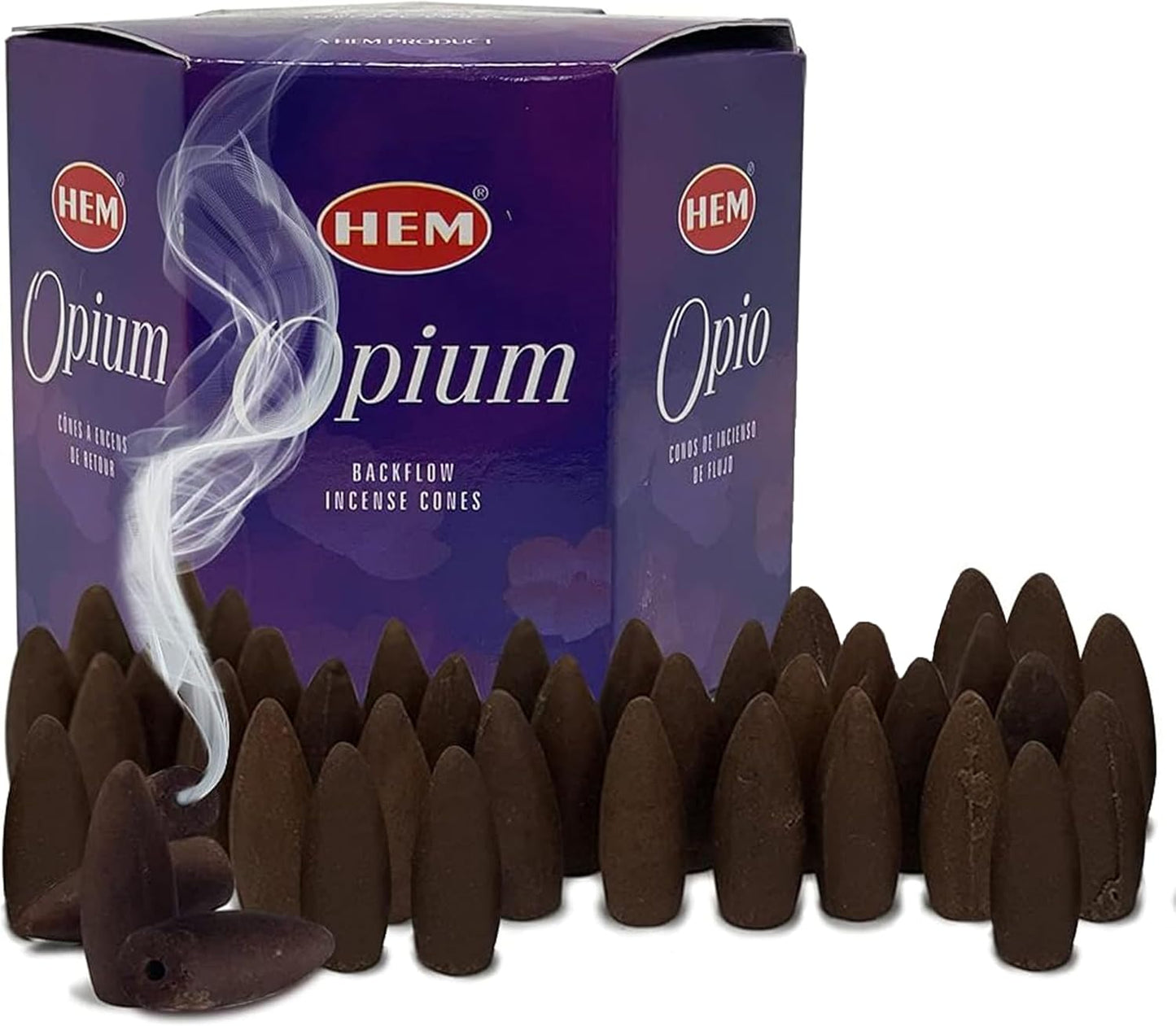 Opium Backflow Incense Cones for Waterfall Inciensos Aromaticos|Incienso|Inciense|Insienso