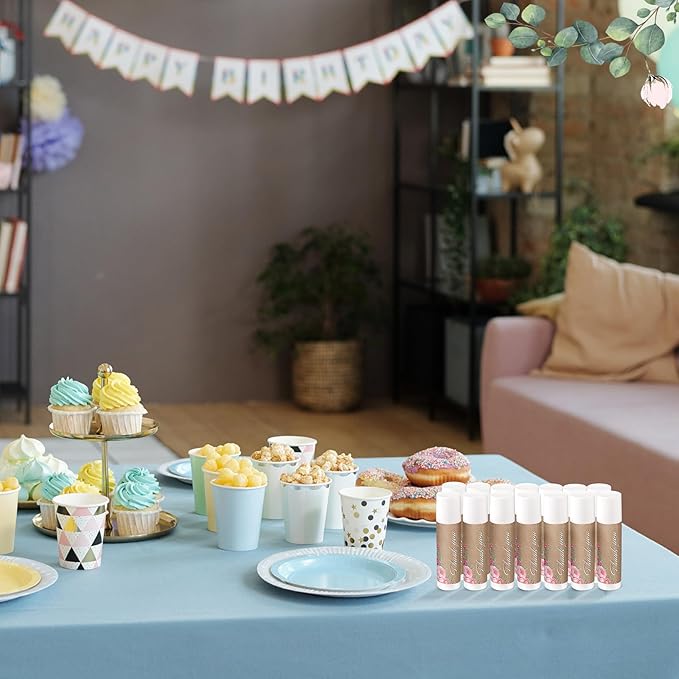 Demissle Jasmine Moisturizing Lip Balm, 40 Pcs Bulk - Thank You for Celebrating with Us, Wedding Favors, Bridal Showers