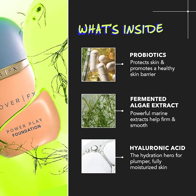 COVER FX Power Play Foundation - Shade T2 - Buildable Full Coverage - Waterproof Sweat-Proof Transfer-Proof - Natural Matte Finish - All Skin Types