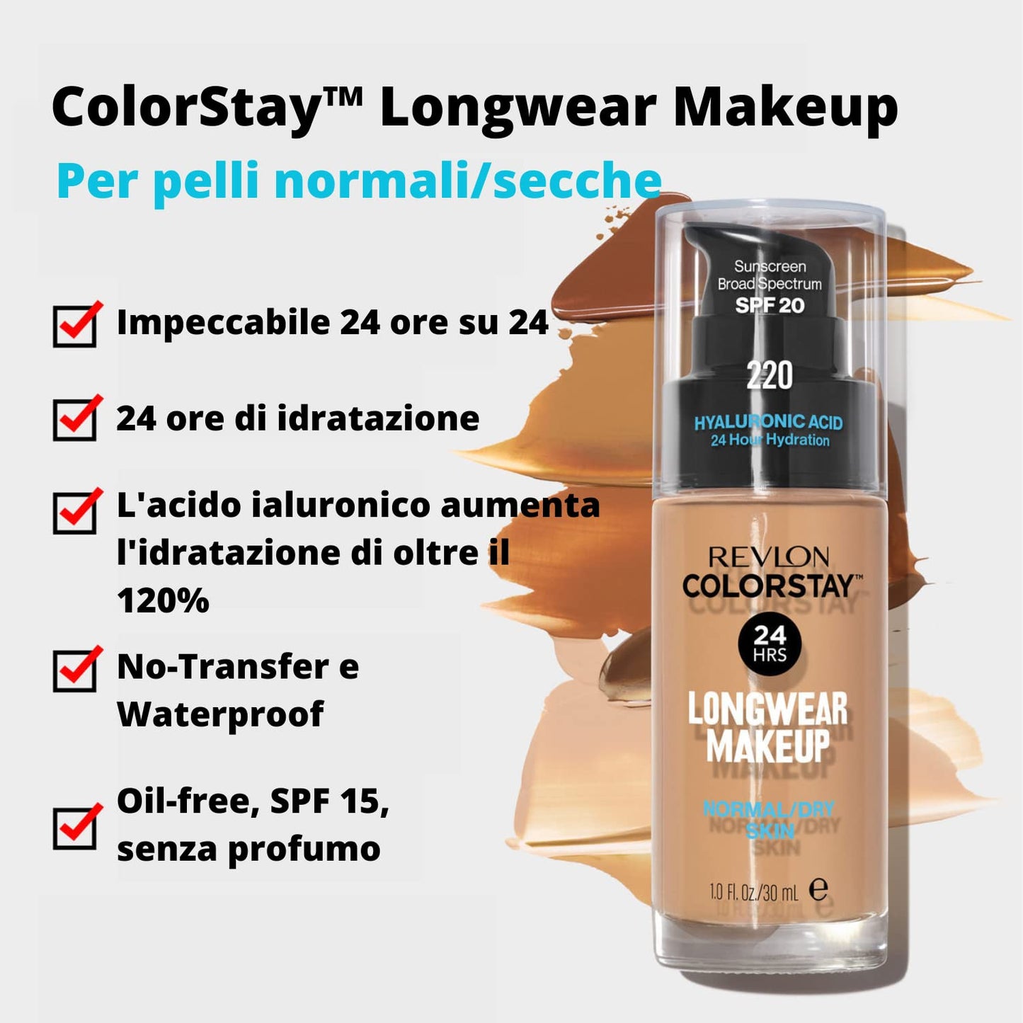 Revlon Colorstay SPF 20 Makeup Foundation for Normal/Dry Skin, Natural Tan, 1 Ounce