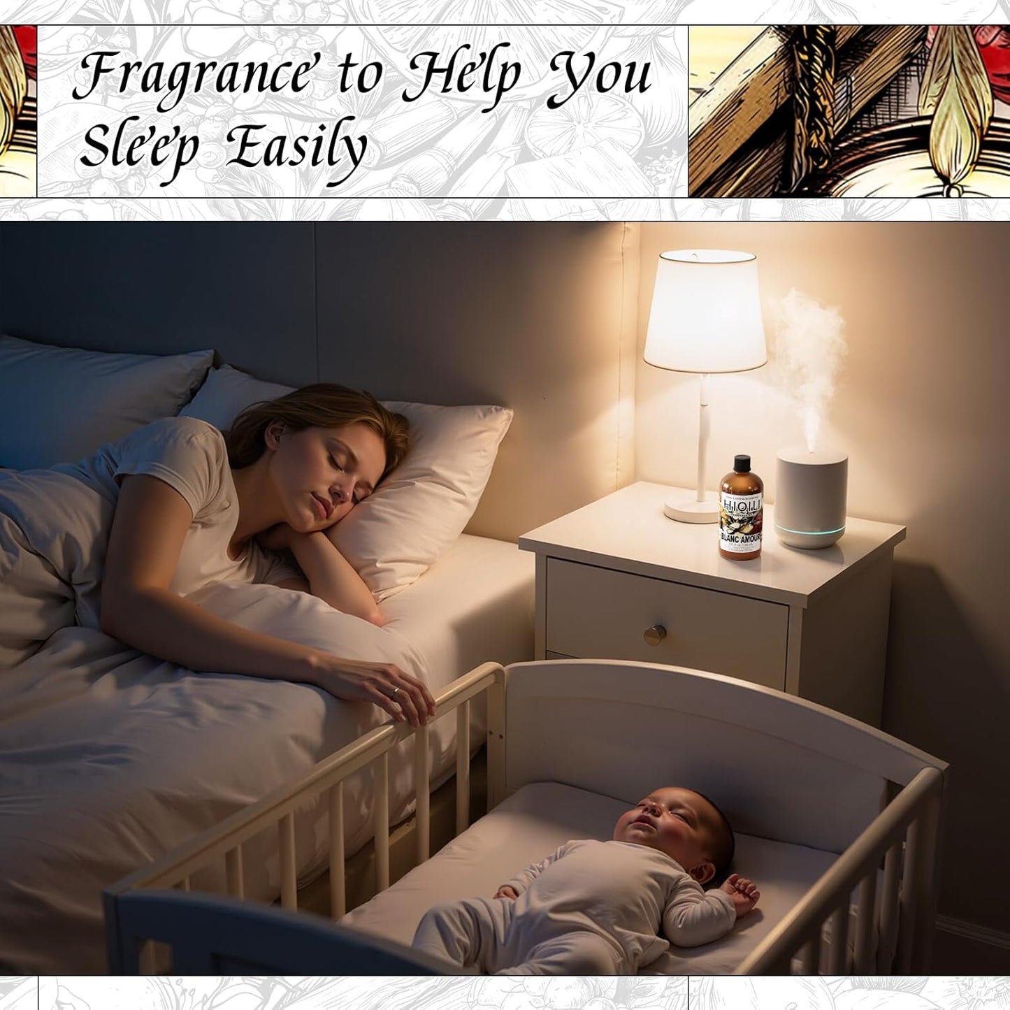 HIQILI Blanc Amour Fragrance Oil - for Candle, Soap & Perfume Making, Inspired by Byrdo Bl.nche, Floral Scent, Add to Body Oil, for Essential Oil Diffuser - 5.07 Fl Oz