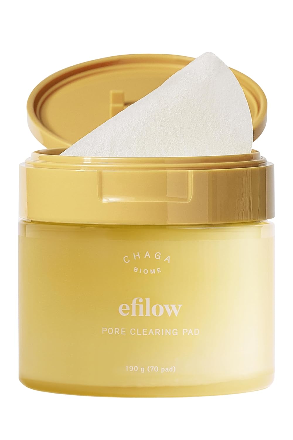 Chaga Mushroom Biome Pore Clearing Pad 70 Sheets | Pore-Smoothing Facial Cleansing Pads
