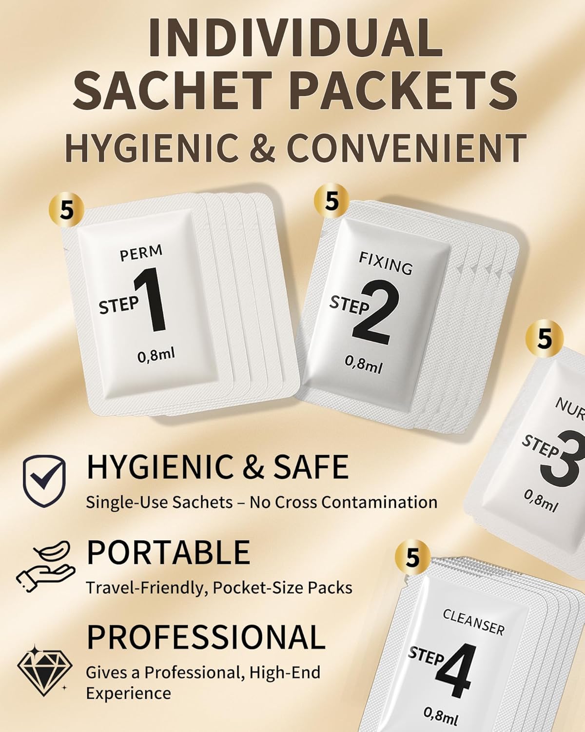 Brow Lamination Kit, 5 PACK Eyebrow Lamination Kit At Home DIY, Vivandra Instant Brow Lift Kit For Fuller Thicker Beautiful Eyebrows, Easy to Use and Suitable for Professionals & Beginners