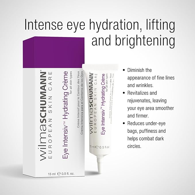 Eye Intensiv Hydrating Crème - Hydrating Face Moisturizer to Reduce Fine Lines and Wrinkles - Eye Cream, 0.5OZ/15ML - Luxury Skin Care