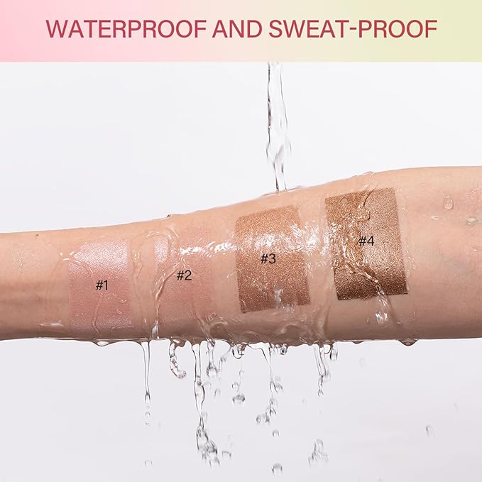 MEICOLY Cream Bronzer Stick, Natural Highlight Contour Makeup,Face Highlighter Stick,Contour Stick Facial Contouring Stick,Buildable Face Bronzer Face Shaping,Waterproof,02 Soft Glow