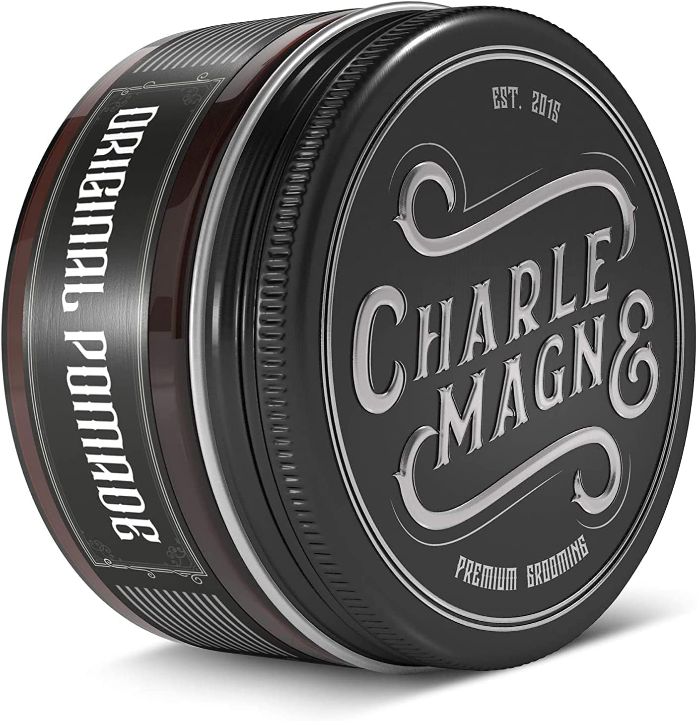 Charlemagne Original Pomade for Men – Strong Hold, 100 ml, Cherry-Oud Scent – Mens Hair Pomade Styling Cream – Water-Based, Made in Germany