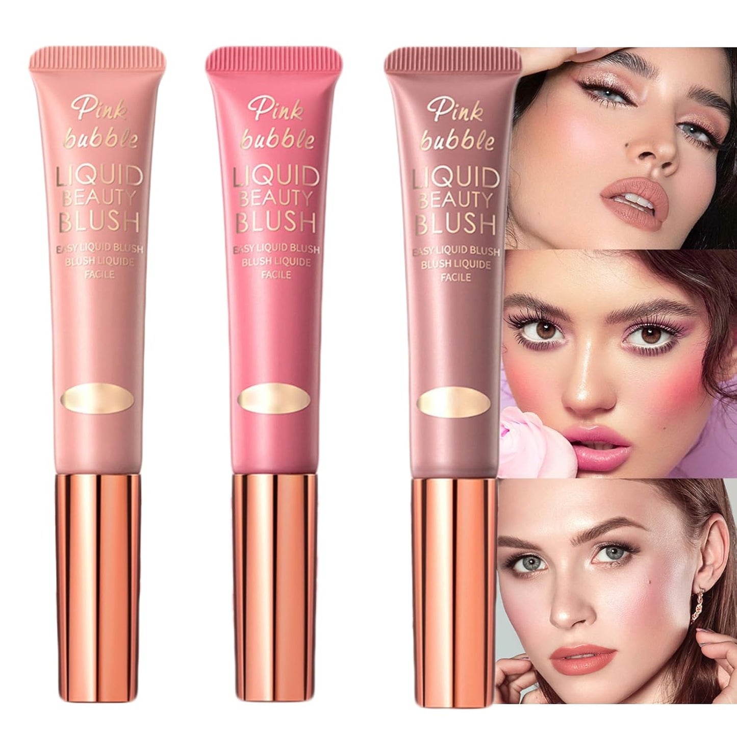 Blush Beauty Wand Cream Blush Stick for Cheeks and Lips,Blush Creams Blush Highlighter,Easily Blendable,Stick Blush Smudge Proof