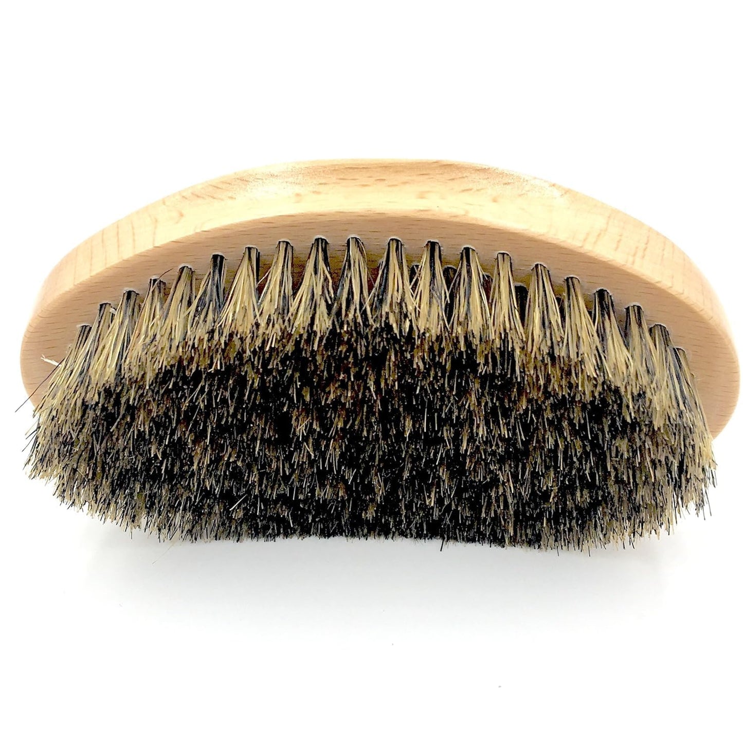 Parker Natural Boar Bristle Military Style Hair and Beard Brush with Genuine Beechwood Handle, Perfect for Styling and Grooming of Hair and Beards