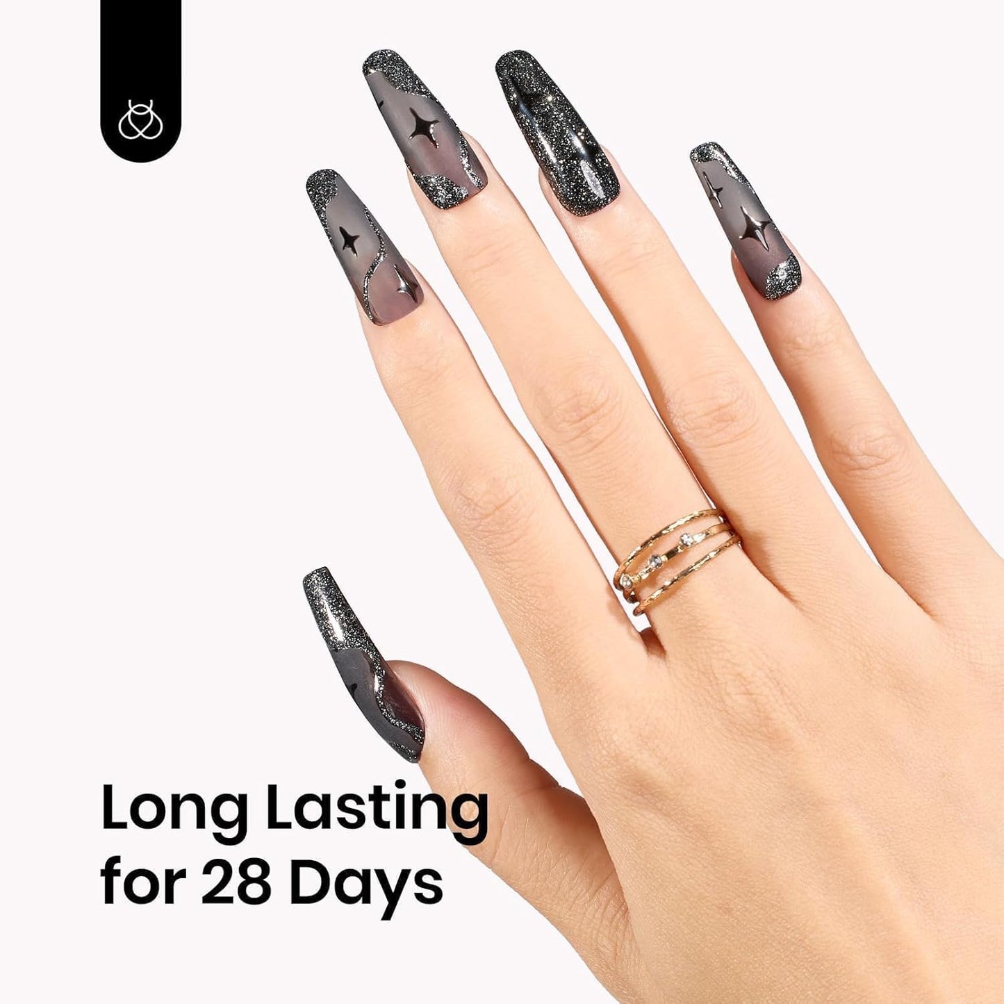 Beetles Black Jelly Gel Nail Polish - 15ML Sheer Black Gel Polish Neutral Jelly Translucent Effect Soak Off UV French Nail Art DIY Home Manicure Gift for Women