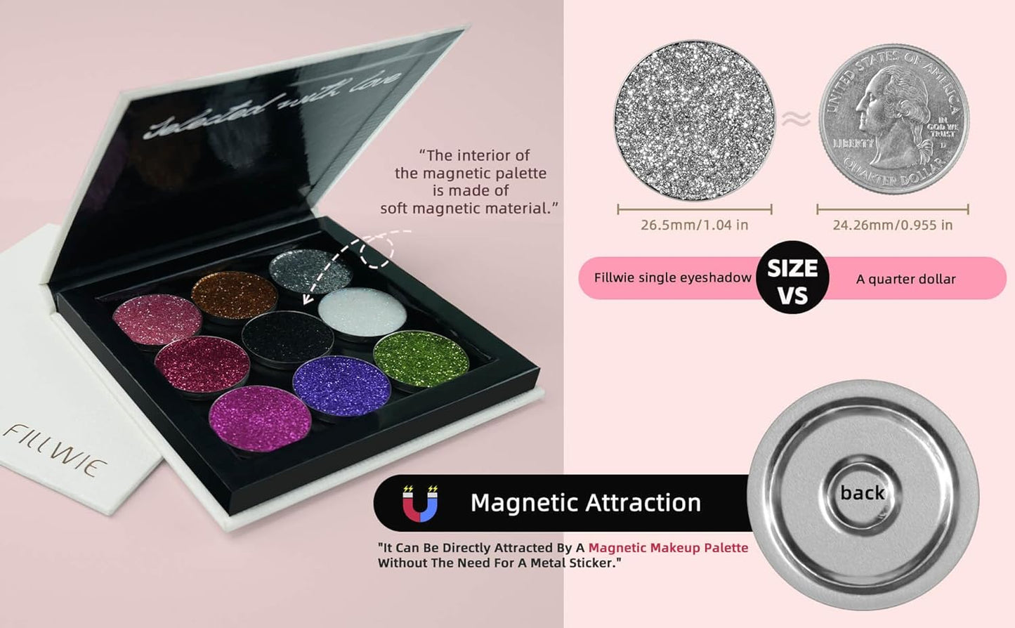 Chunky Glitter – Pink Pressed Glitter for Eyes, Lips, Face & Body – Long-Lasting Sparkle for Festival, Party, Cosplay, Makeup Looks – Layer as Eyeshadow Topper（Bubblegum Bling）