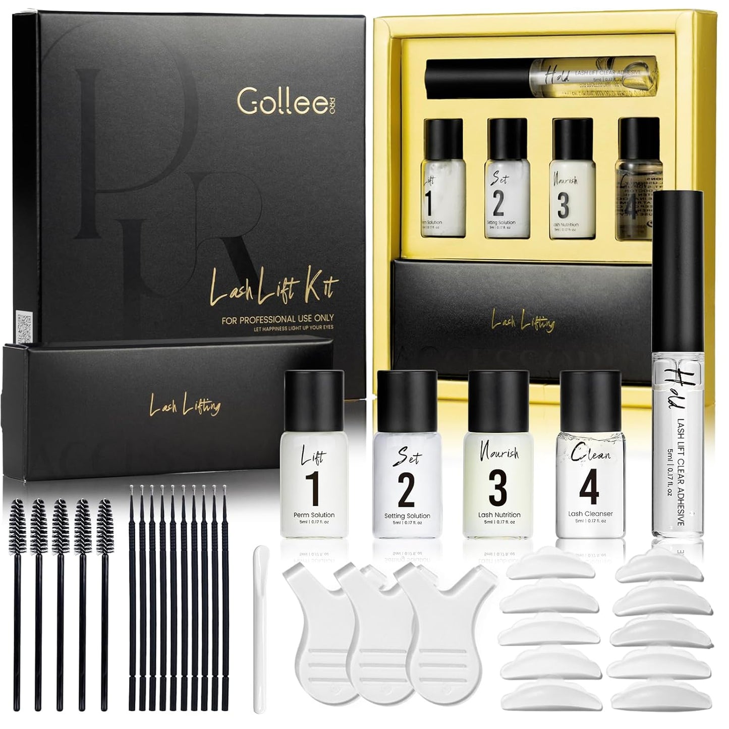 Lash Lift Kit & Brow Lamination Kit Professional Eyelash Perm Kit Semi-Permanent Lash Curling Perming With Detail Instruction Easy For Beginner Achieve Salon-Quality Lash Lift At Home
