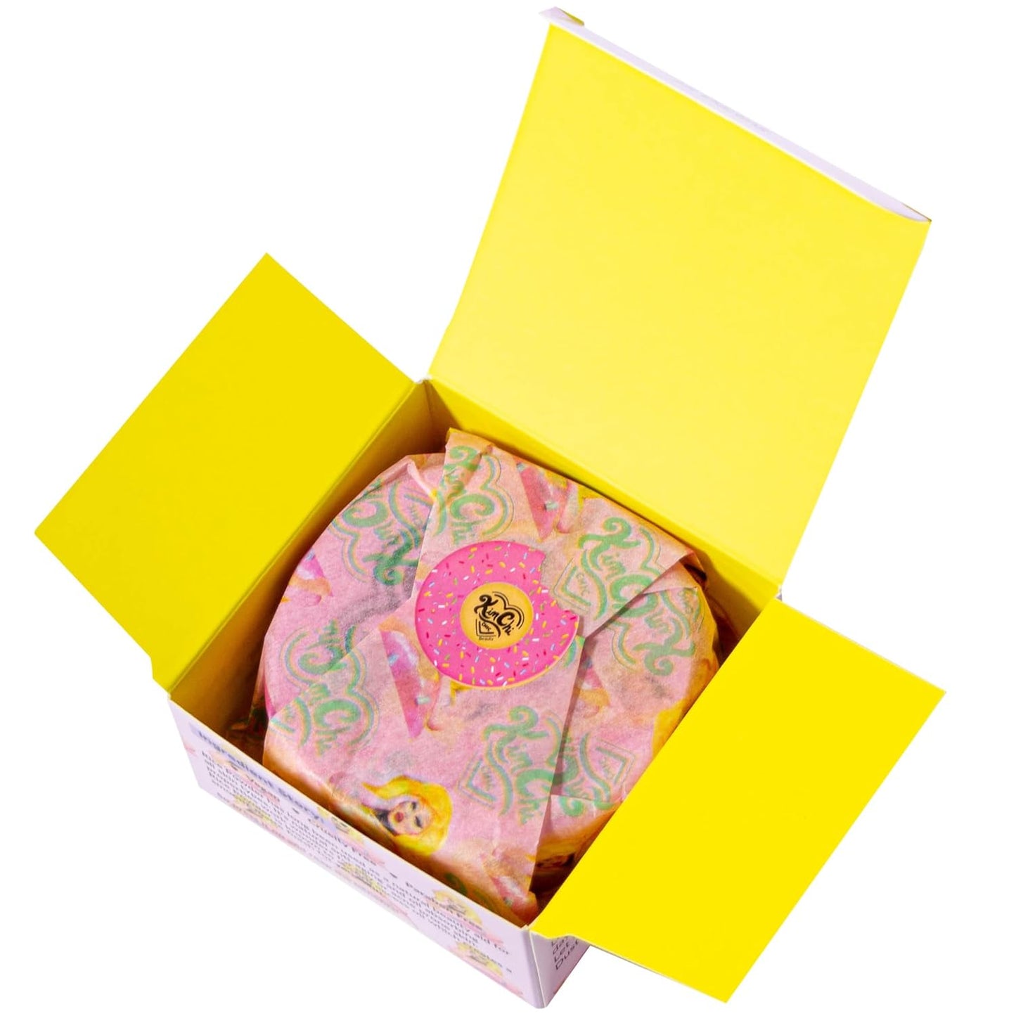 Kimchi Chic Beauty Puff Puff Pass Set and Bake Setting Powder for Makeup, Extra Fluffy Loose Face Powder Poof, Soft Natural Face Makeup for Uneven Skin Tone, 04 Peachy