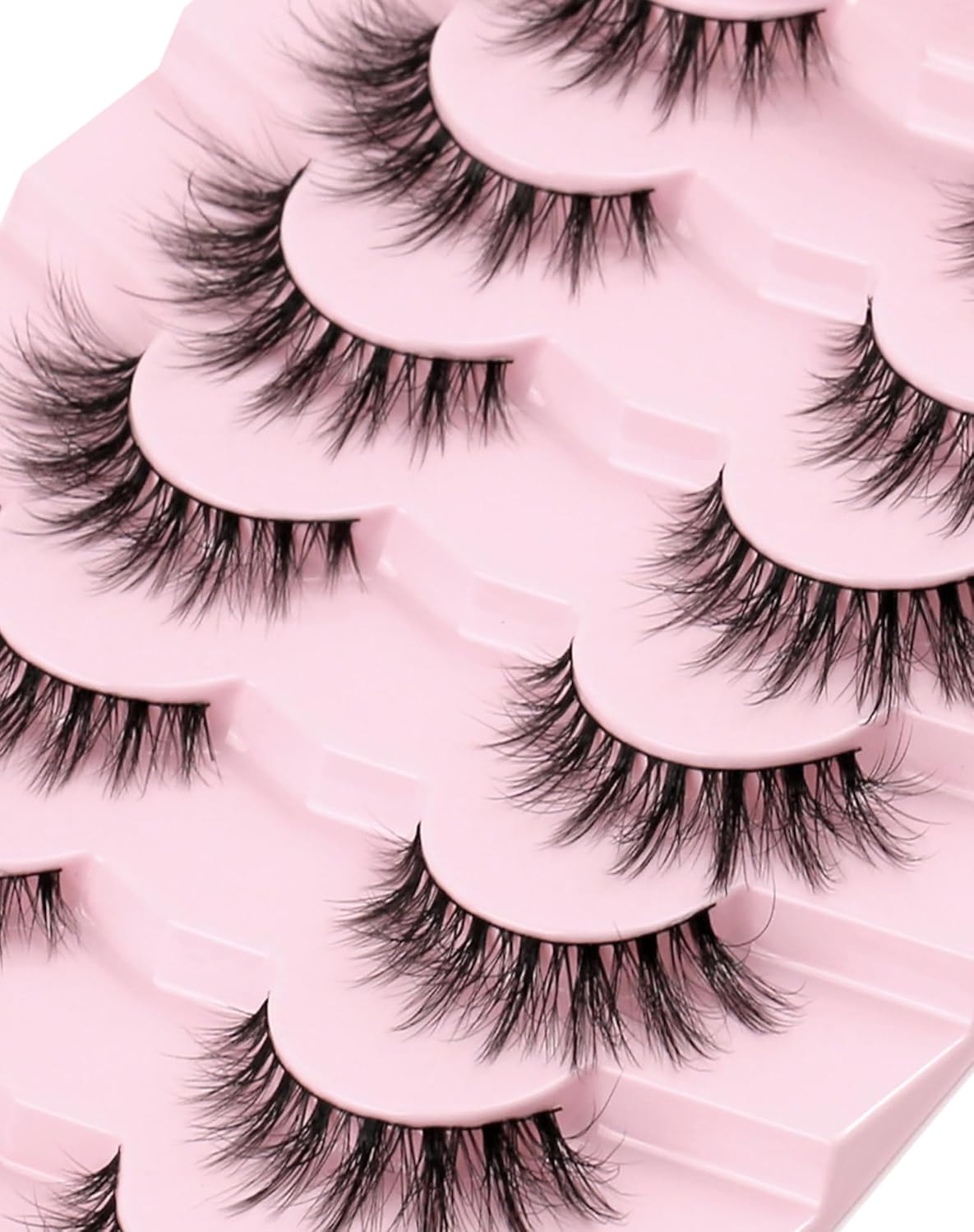 Cat Eye Lashes False Eyelashes Mink Lashes Wispy Eyelashes Natural Look Fake Eyelashes Mink Lashes Fluffy False Lashes UP8