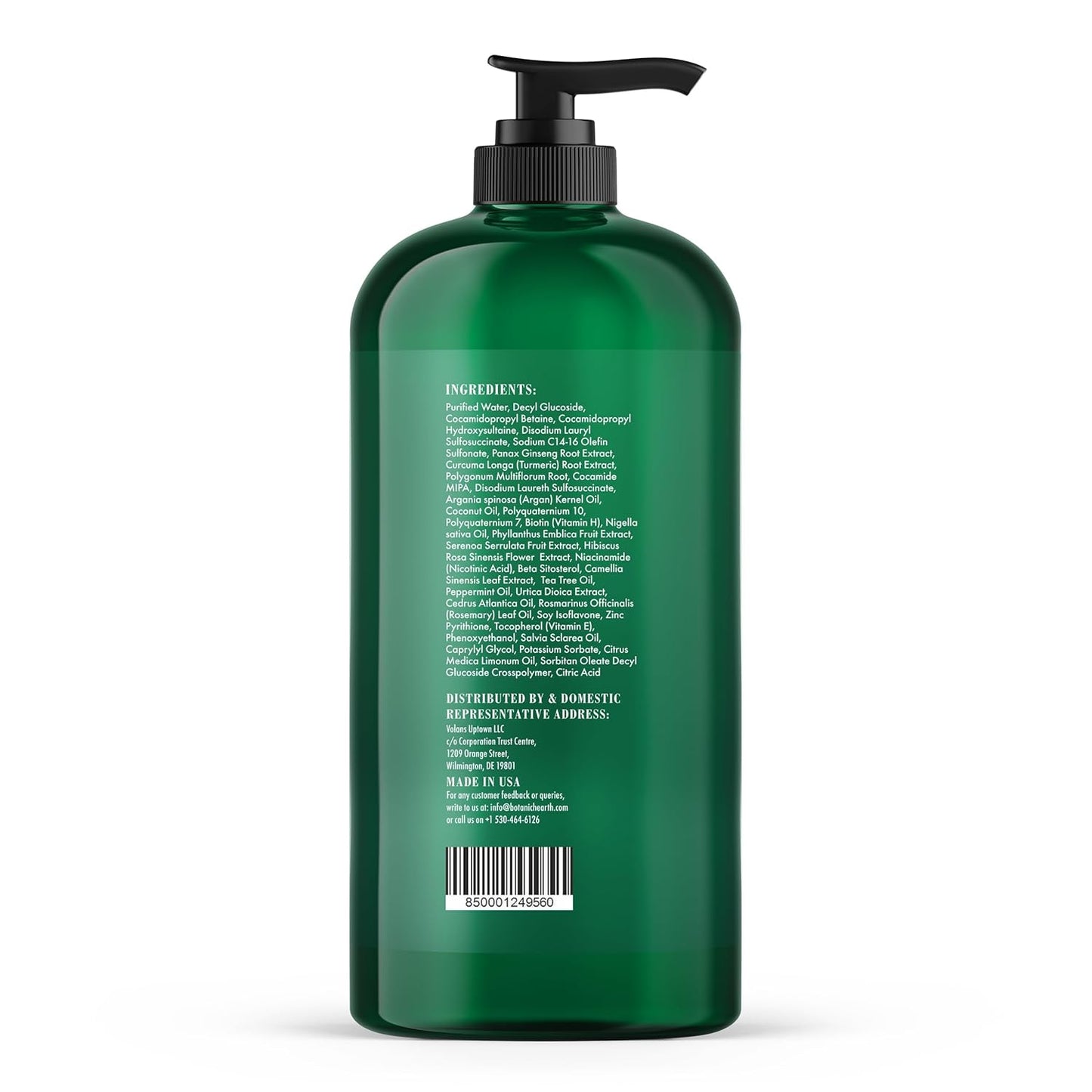 Botanic Hearth Peppermint Oil Shampoo | Hair Blooming Formula With Keratin For Thinning Hair | Fights Hair Loss, | Sulfate Free For Men And Women | 16 Fl Oz